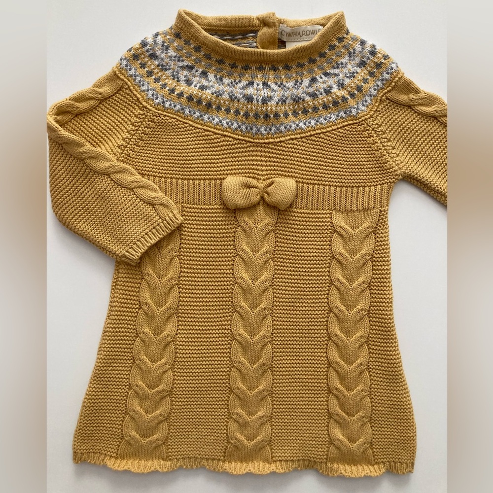 Cynthia Rowley knit baby dress, 3-6 months